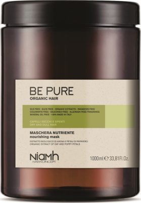 Niamh Be Pure Nourishing hajpakolás száraz és élettelen hajra, 1000 ml