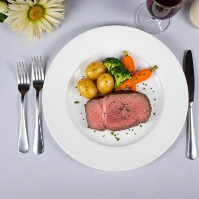 Felit fehér színű 27 cm-es porcelán lapostányér, 6 db-os csomag