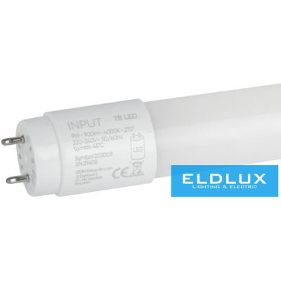 LS T8 LED-fénycső, 9 W, 60 cm, természetes fehér, üveg
