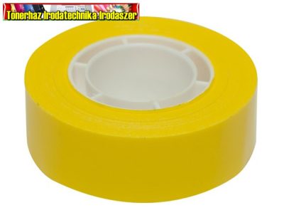 Ragasztószalag, 19 mm x 33 m, APLI, sárga (12274)