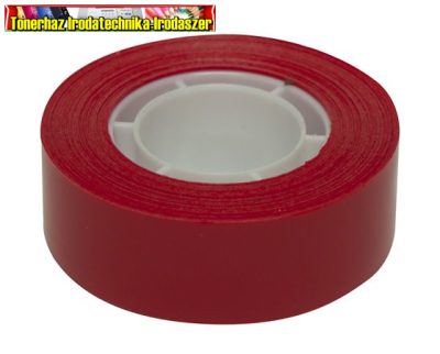 Ragasztószalag, 19 mm x 33 m, APLI, piros (12272)