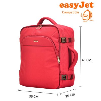 BontourAir EasyJet méretű 45x36x20cm piros utazó hátizsák