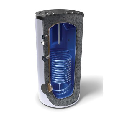 1500 literes TESY 1 hőcserélős álló, indirekt tároló fűtés és napkollektor bojler Használati melegvíz tároló, zománcozott tartály HMV CrystalTech PRO bevonattal, C energiaosztály