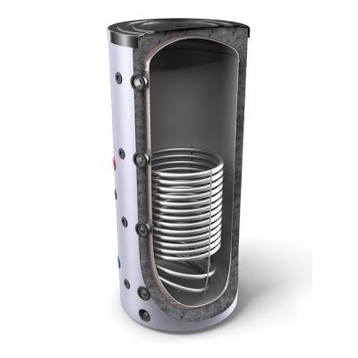 Fűtési 2000 literes Tesy puffer tártály 1 hőcserélővel hőszigetelt melegvíz tárolás céljára ERP C energiaosztály