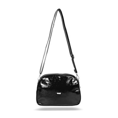 Zellia Női Oldaltáska Zvn25004 Fekete - Lakk -