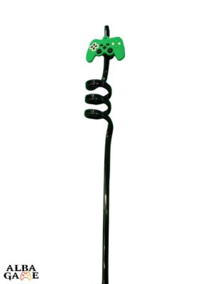 GAMER KONTROLLERES SZÍVÓSZÁL - FEKETE/ZÖLD