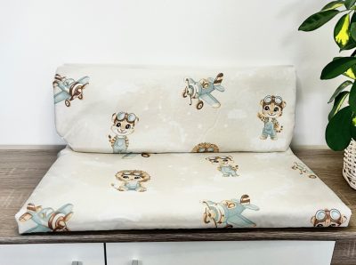 Szárnyaló Barátok – óvodai derékalj 56x130 cm, repülős kisállatok mintával