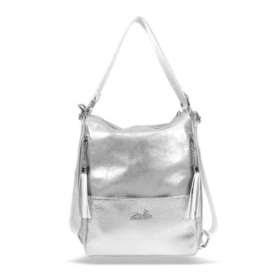 Zellia Női Válltáska/Hátizsáká Alakítható 22199 Ezüst - Monaco-Bari -