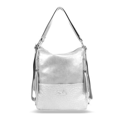 Zellia Női Válltáska/Hátizsáká Alakítható 22199 Ezüst - Monaco-Strus -