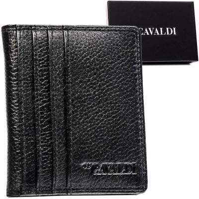 Cavaldi Bőr Kártyatartó Cw1015-Ndm-0865 Black - Fekete
