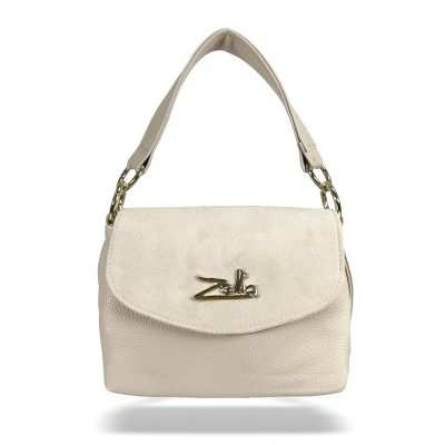 Zellia Női Oldaltáska 25101 Beige - Velúr -