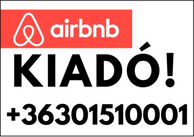 Airbnb kiadó tábla