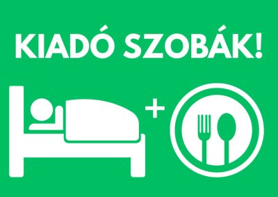 Kiadó szobák tábla