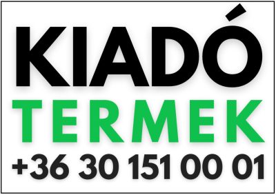 Kiadó termek tábla