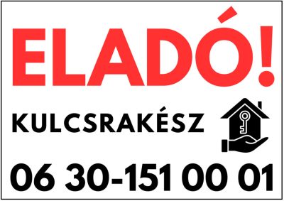 Kulcsrakész ingatlan eladó tábla