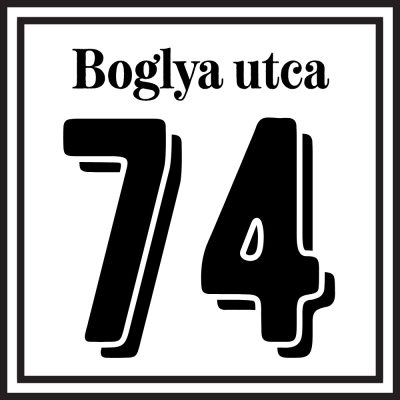 Házszám tábla 16