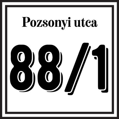 Házszám tábla 17