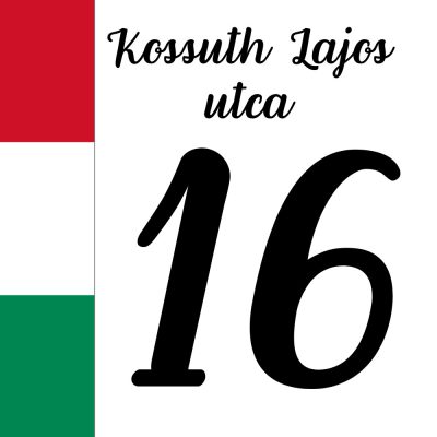 Házszám tábla 2