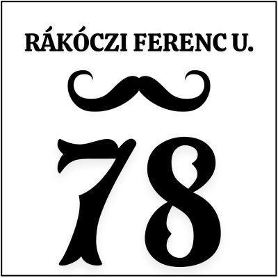 Házszám tábla 3