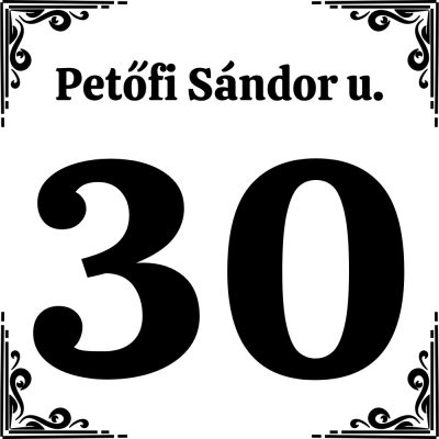 Házszám tábla 58