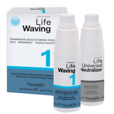 Farmavita Life Waving dauerszett 1 vékonyszálú, normál és vegyileg kevésbé igénybevett hajra, 2x110