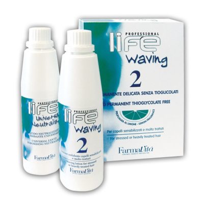 Farmavita Life Waving dauerszett 2 festett, melírozott hajra citrom illattal, 2x110 ml