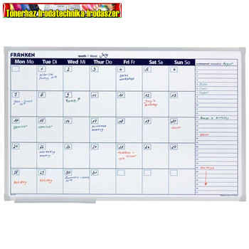 Havi tervezőtábla, mágneses, 90x60cm, ValueLine Franken (VO7) (tervtábla)