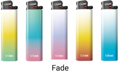 Cricket mechanikus Fade mintás öngyújtó 50 db-os (50/gyűjtő, 500/karton)