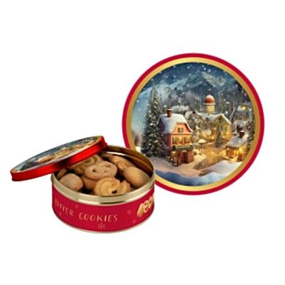 Beckys vajas keksz válogatás fémdobozban 114gr