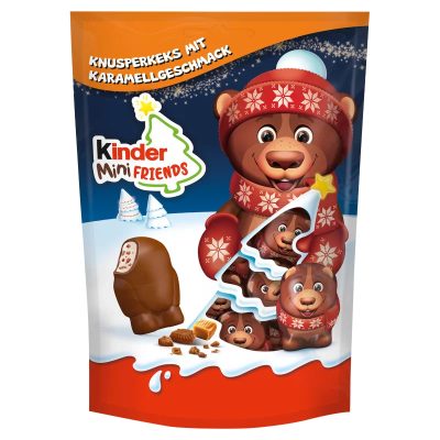 Kinder Mini Friends Caramel tejcsokoládé figurák tejes krémmel 122 g
