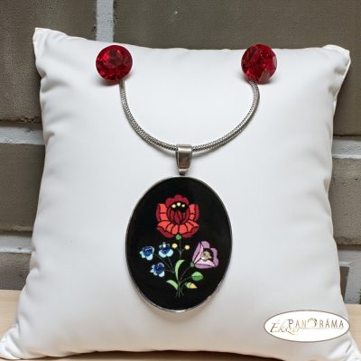 Swanis® kristály szett - Crysteel Kalocsai fekete