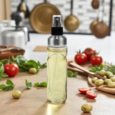 Olaj spray-olajszóró 175 ml-es átlátszó üveg
