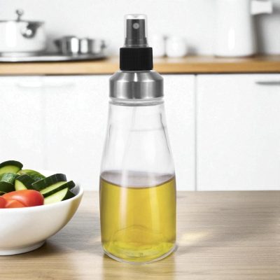 Olaj spray-olajszóró átlátszó üveg 330 ml-es