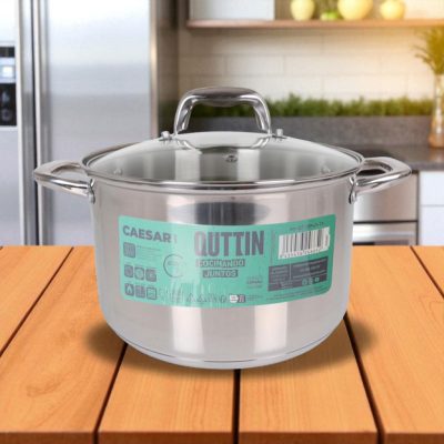 Caesar 7 literes indukciós fazék üveg fedővel, 24 cm-es átmérő