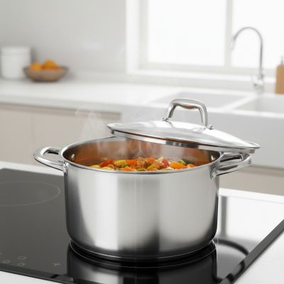 Caesar 8 literes indukciós fazék üveg fedővel, 26 m-es átmérő