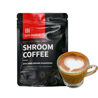 SHROOM COFFEE instant gombakávé 3 féle gombával (30 adag)