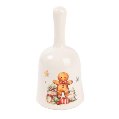 Kerámia csengő mézeskalács baba 14cm