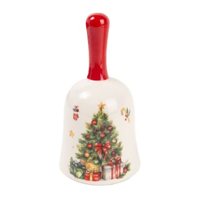 Kerámia csengő karácsonyfa 14cm