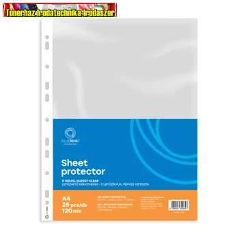Bluering Genotherm, lefűzhető, A4, 120 mikron, víztiszta felület 25db/cs