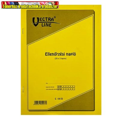 Ellenőrzési napló, 25x3, A4, VECTRA C.18-72 Nyomtatvány