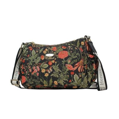 Henney Bear FLORAL SUMMER BLACK válltáska