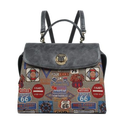 Henney Bear MEDAL PLATE GREY válltáska hátitáska