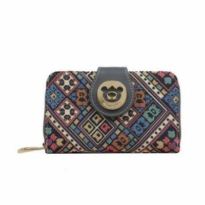 Henney Bear VINTAGE CHECK pénztárca