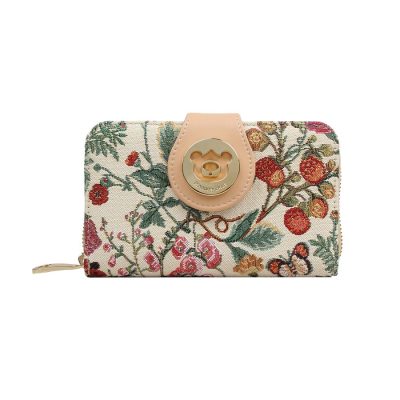 Henney Bear FLORAL SUMMER BEIGE pénztárca