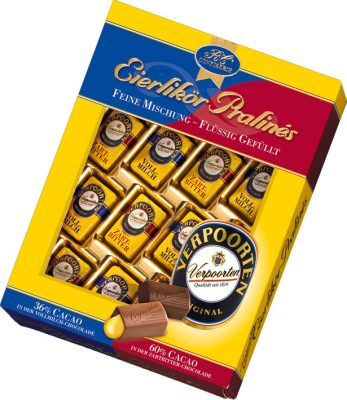 Verpoorten Tojáslikőrrel töltött Praliné Válogatás 160g