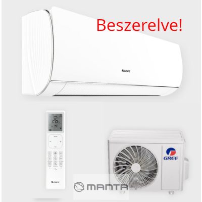 Gree Comfort Pro 3, 5 KW A+++ csepptálca fűtés -25 fokig Inverteres Split klíma WiFivel alapszereléssel