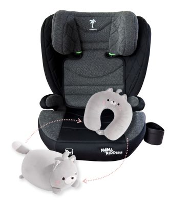 Mama Kiddies i-Fix Corsica biztonsági autósülés (100 -150 cm) sötétszürke színben + Ajándék 
