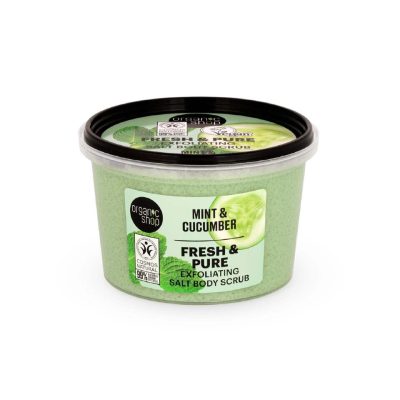 Organic Shop hámlasztó testradír mentával és uborkával, 250 ml