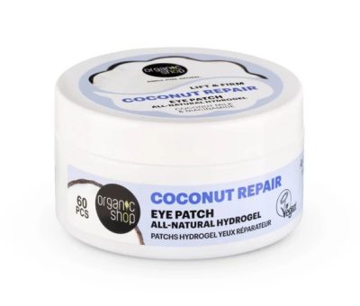 Organic Shop természetes hidrogél szemmaszk kókusztejjel és niacinamiddal, 60 db