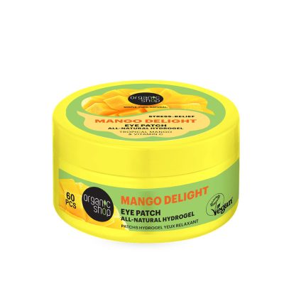 Organic Shop természetes hidrogél szemmaszk trópusi mangóval és C-vitaminnal, 60 db